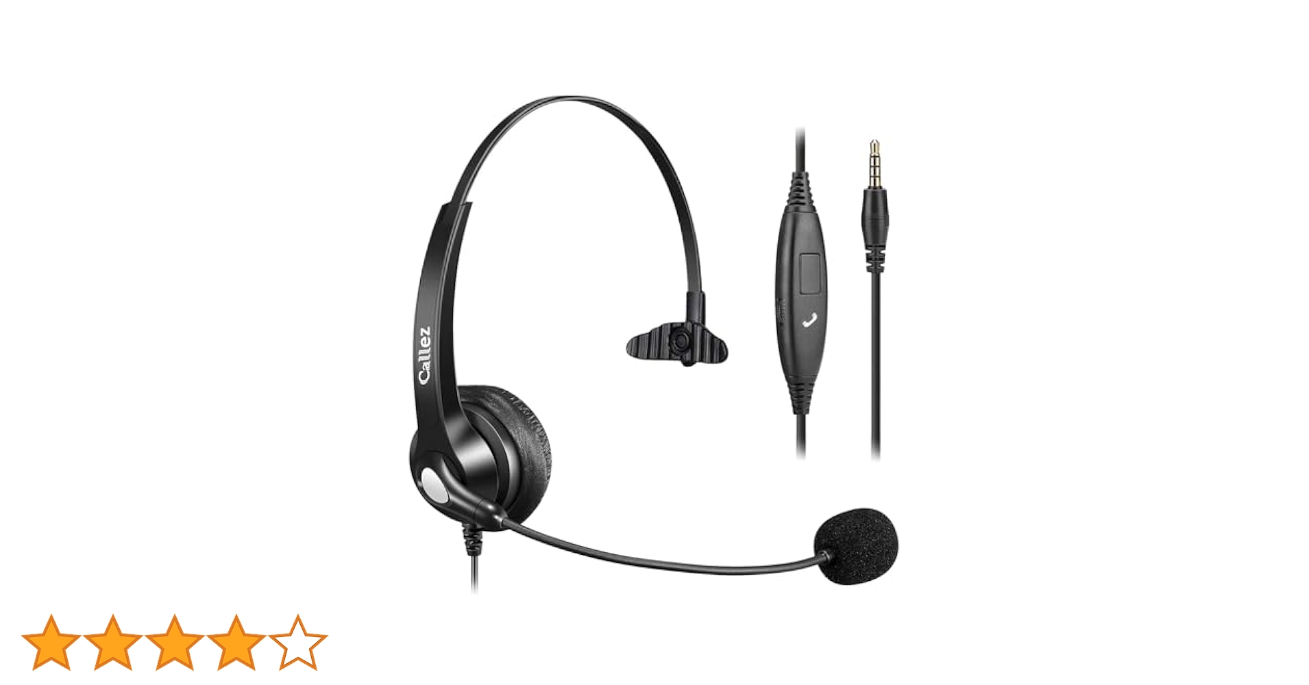 Amazon.co.jp: Callez 3.5mm携帯電話用ヘッドセット ノイズ